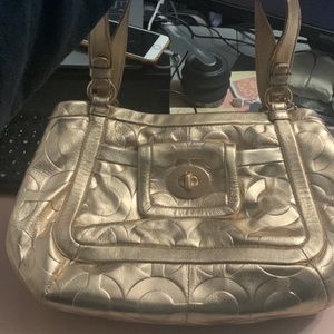 Authentic Rose Gold Coach purse Brand NEW